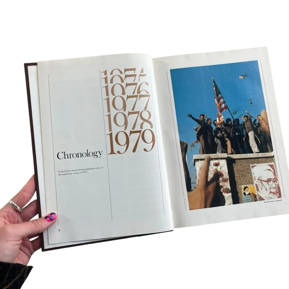 The 1980 World Book Year Book Childcraft Inc. Black, Brown, Gold, Hardcover Book